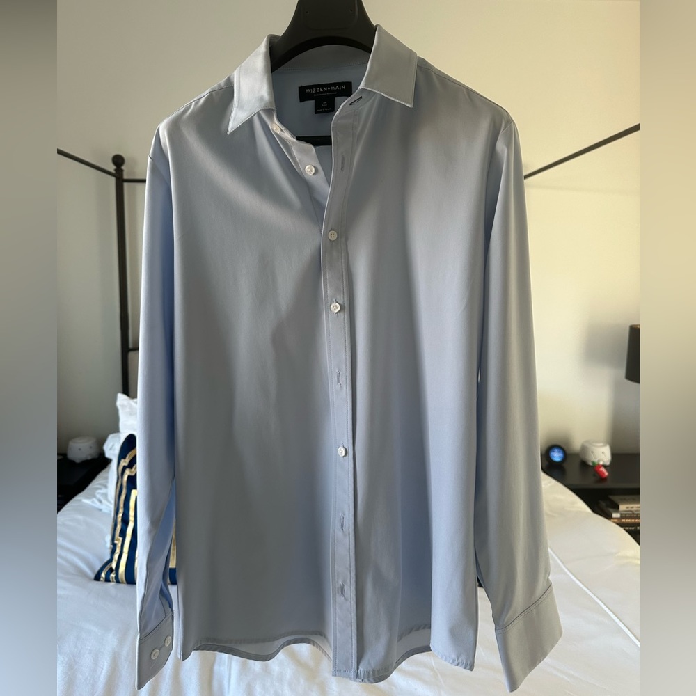 Mizzen+main performance blue button down